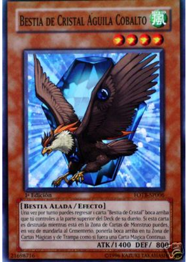 Bestia de Cristal Águila Cobalto