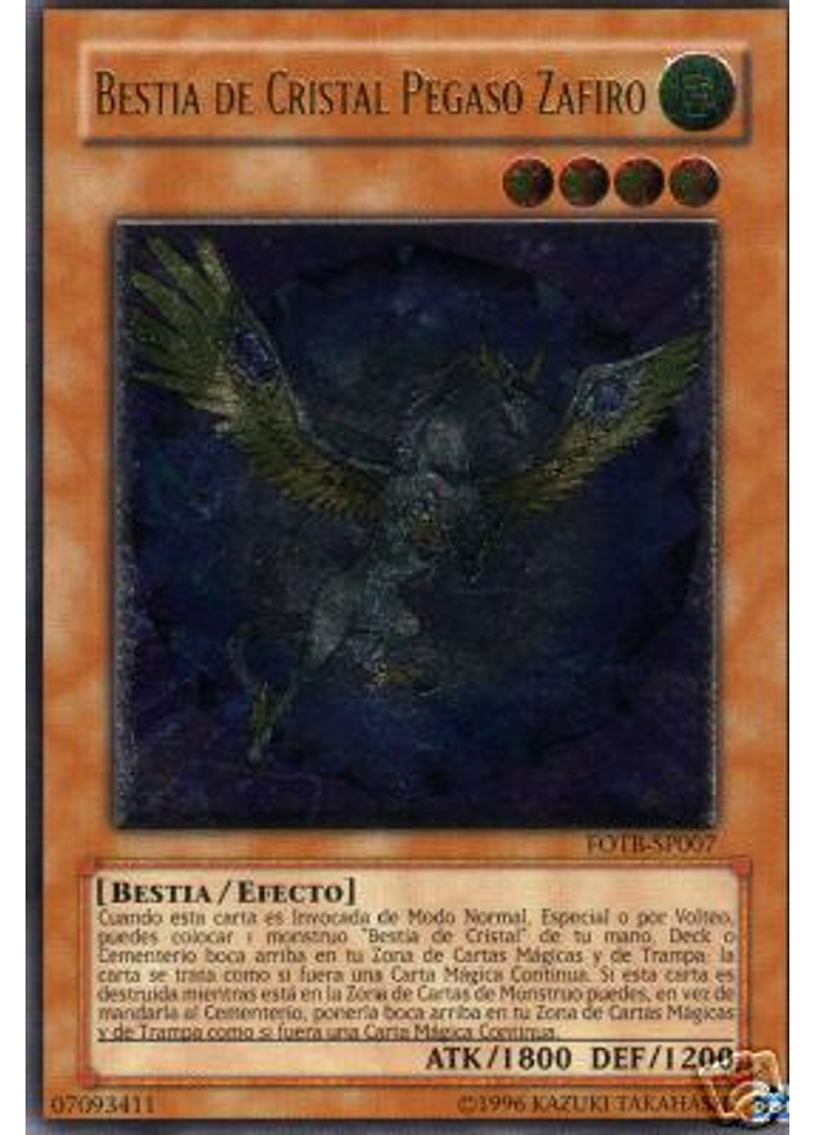 Bestia de Cristal Pegaso Zafiro (Ultimate Rare Unlimited)