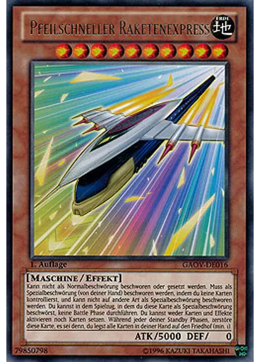 Pfeilschneller Raketenexpress