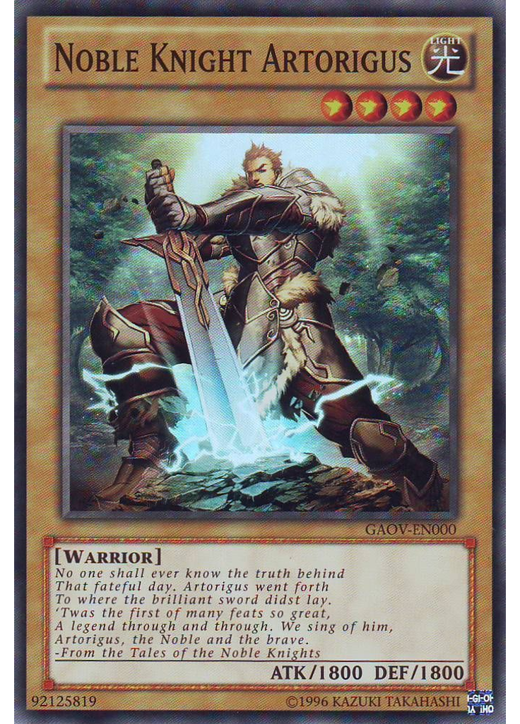 Noble Knight Artorigus (Super Rare Unlimited)