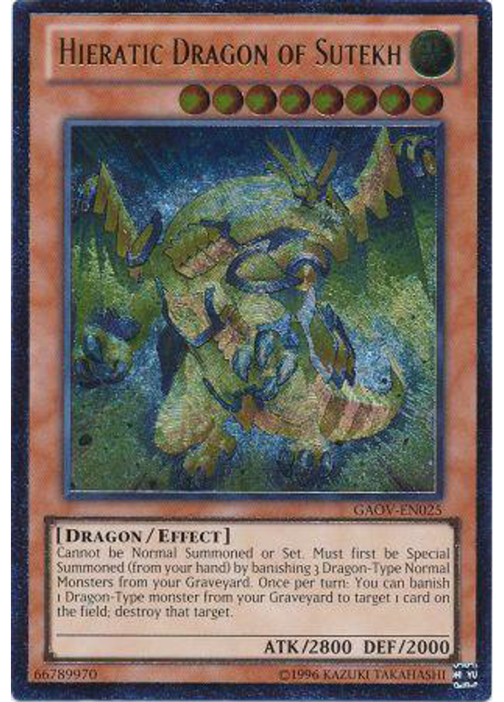 Hieratic Dragon of Sutekh (Ultimate Rare Unlimited)