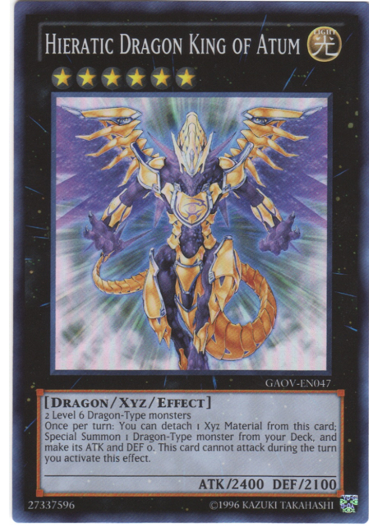 Hieratic Dragon King of Atum (Super Rare Unlimited)