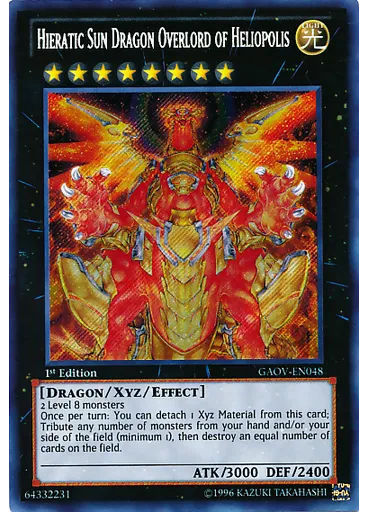Hieratic Sun Dragon Overlord of Heliopolis