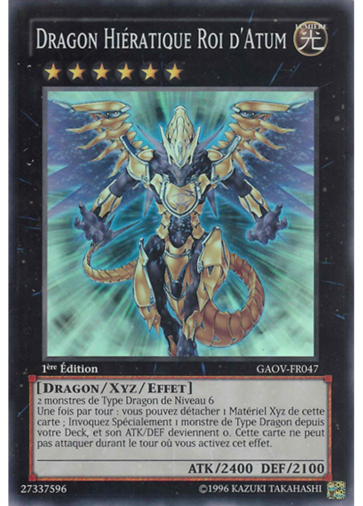 Dragon Hiératique Roi d'Atum