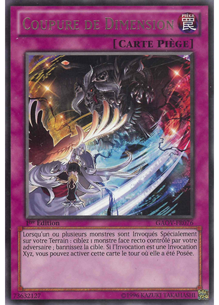 Coupure de Dimension