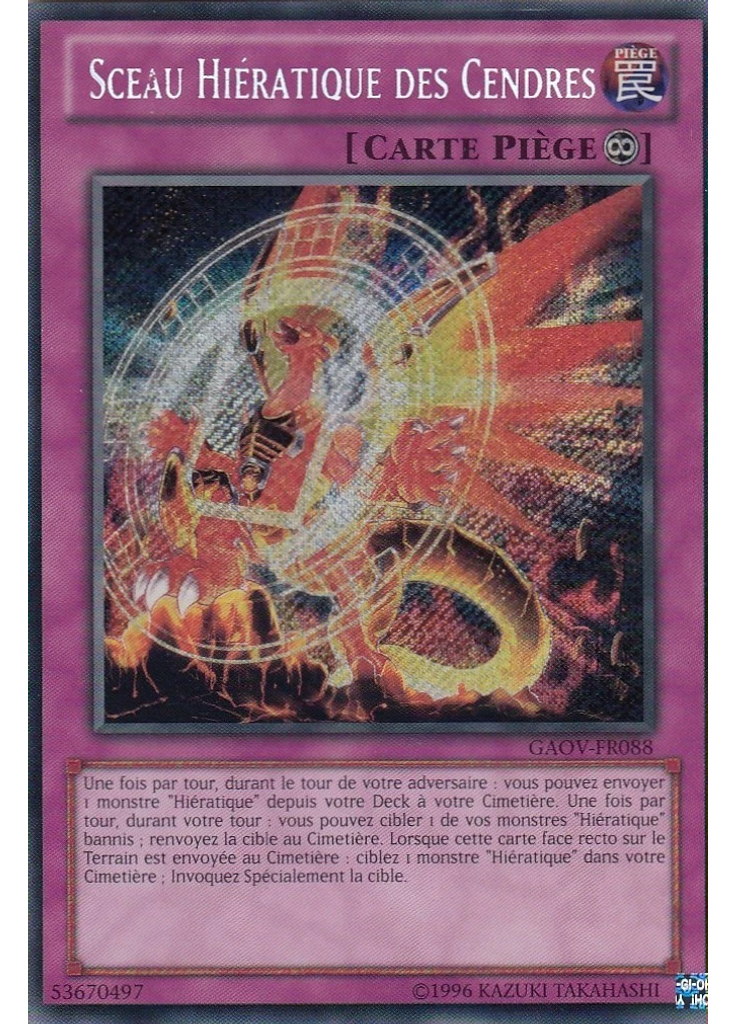 Sceau Hiératique des Cendres (Secret Rare Unlimited)