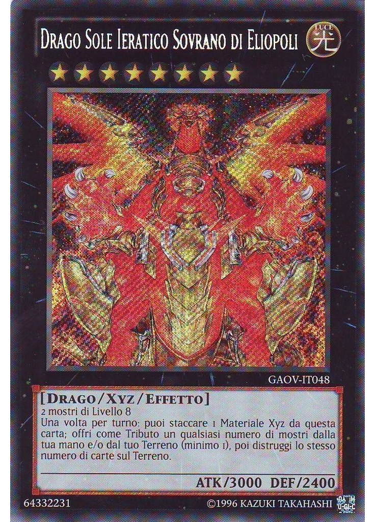 Drago Sole Ieratico Sovrano di Eliopoli (Secret Rare Unlimited)