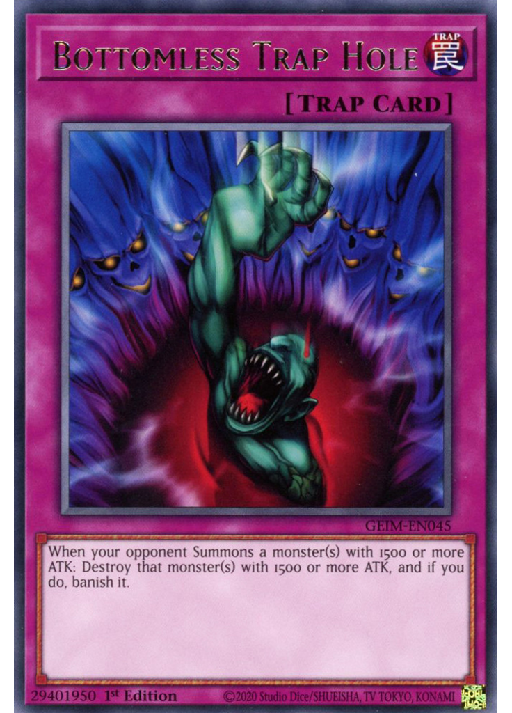 Bottomless Trap Hole