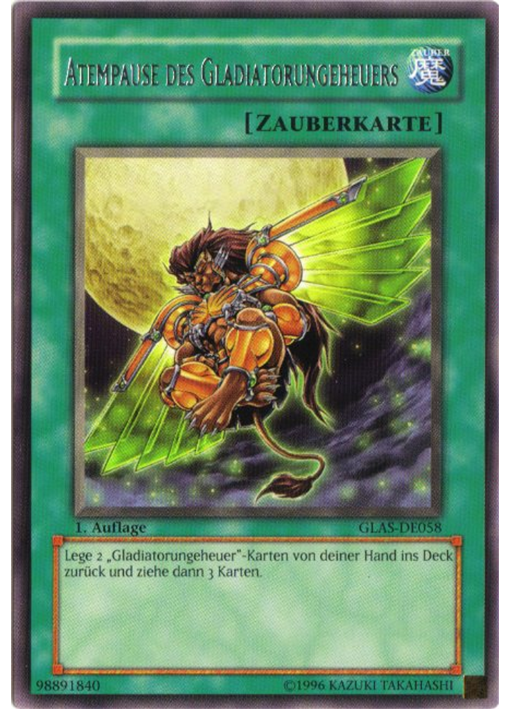 Atempause des Gladiatorungeheuers