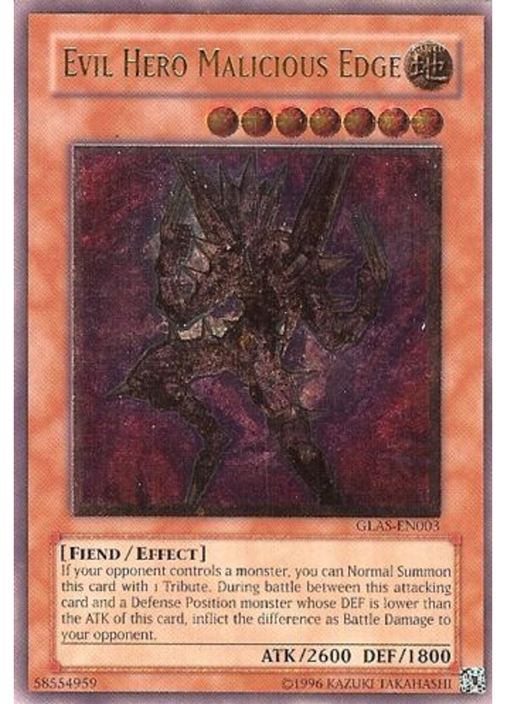 Evil HERO Malicious Edge (Ultimate Rare Unlimited)
