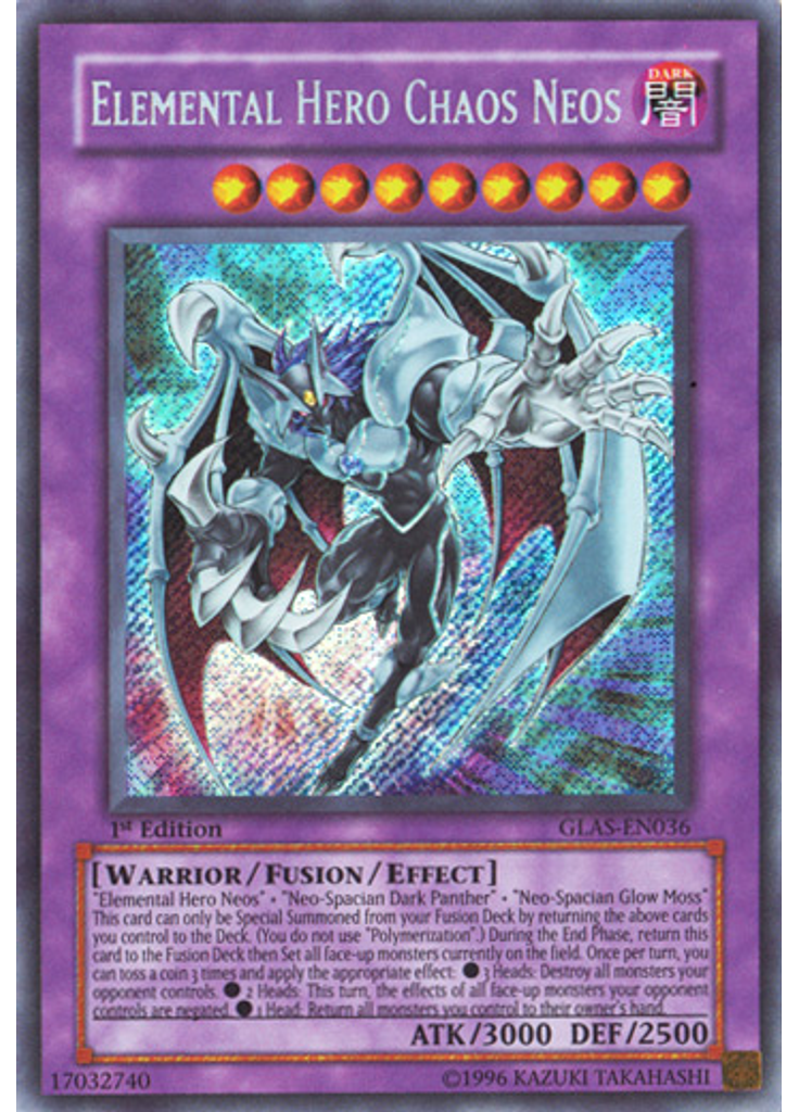 Elemental HERO Chaos Neos (Secret Rare 1st Edition)