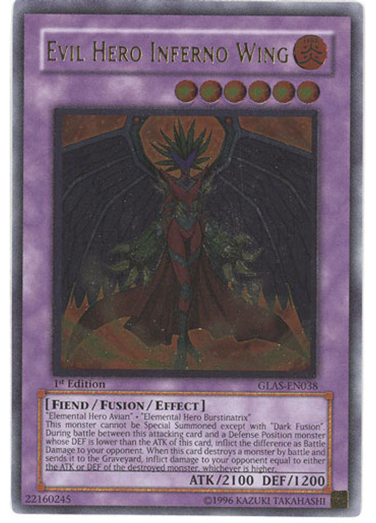 Evil HERO Inferno Wing (Ultimate Rare 1st Edition)
