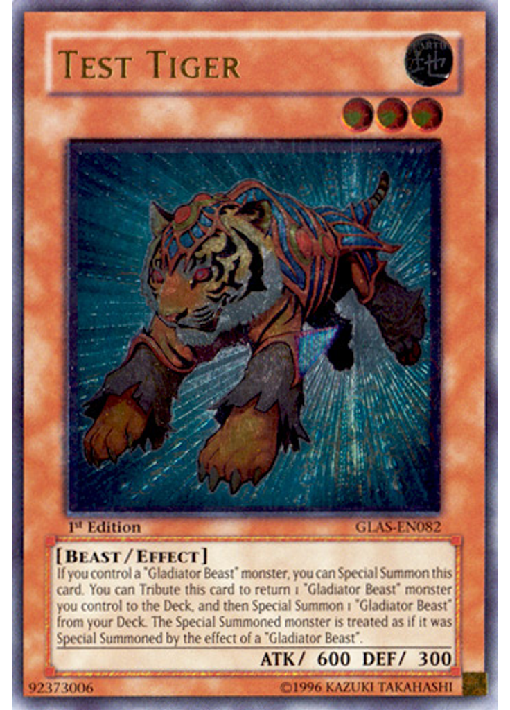 Test Tiger (Ultimate Rare 1st Edition)