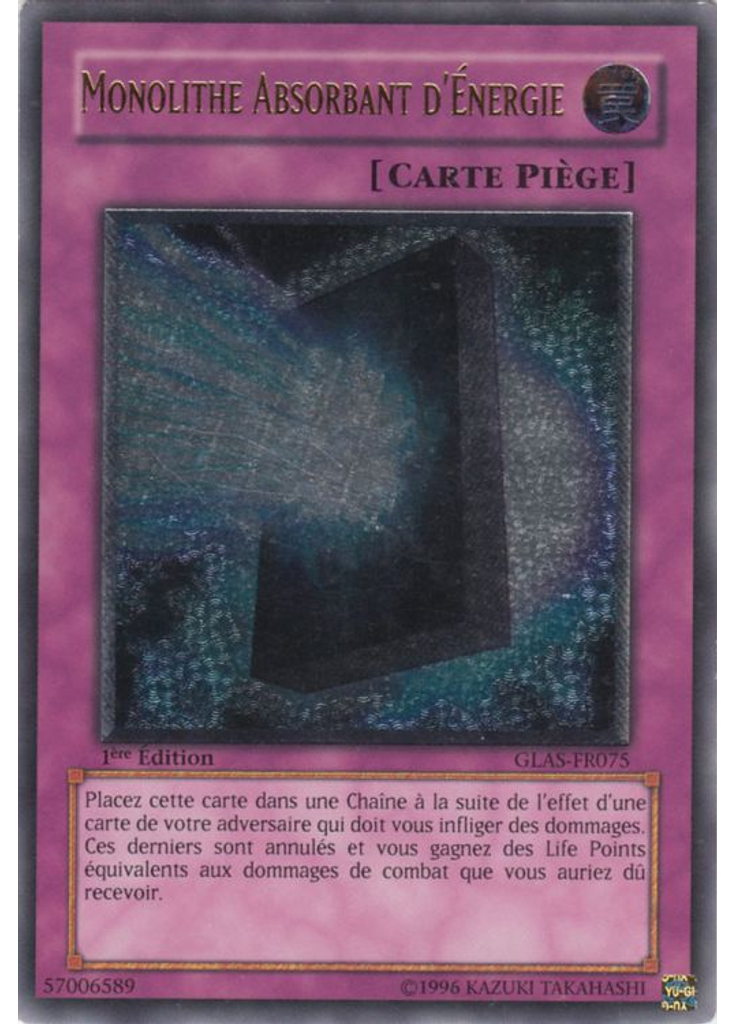Monolithe Absorbant d'Énergie (Ultimate Rare 1st Edition)