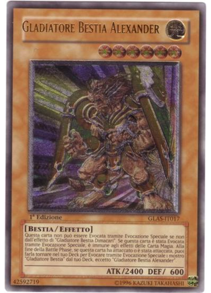 Gladiatore Bestia Alexander (Ultimate Rare 1st Edition)