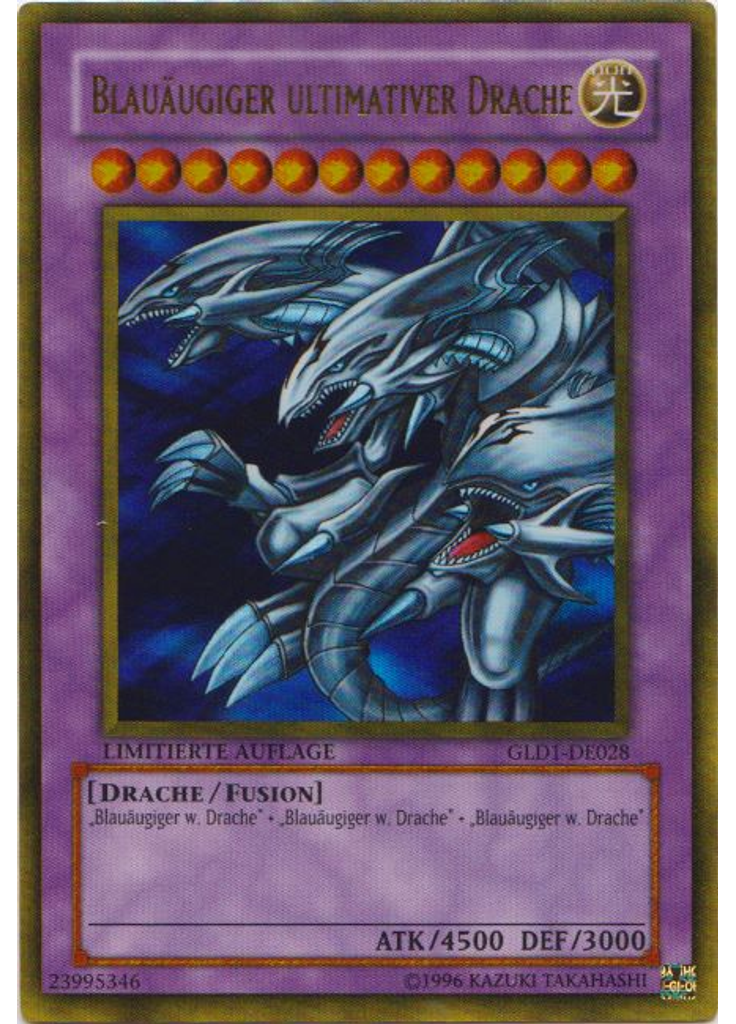 Blauäugiger ultimativer Drache