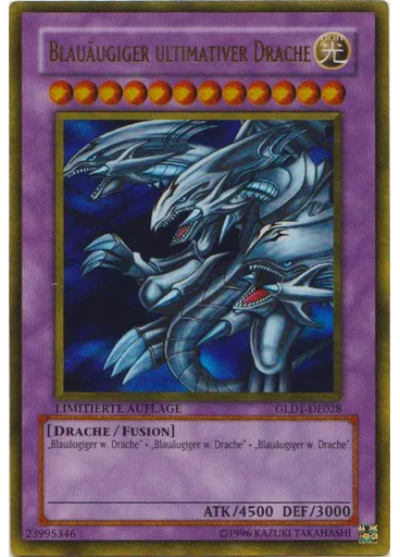 Blauäugiger ultimativer Drache