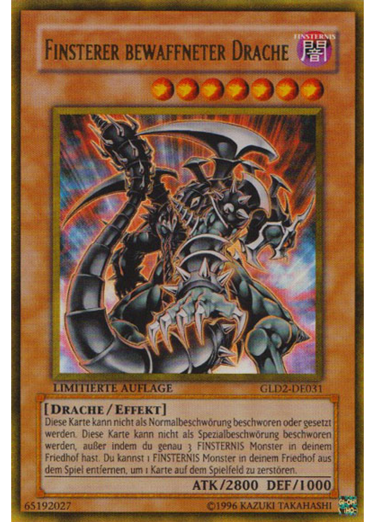 Finsterer bewaffneter Drache