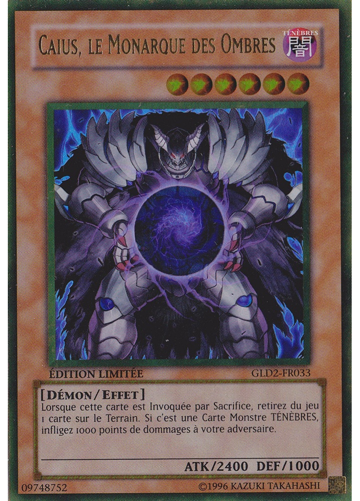 Caius, le Monarque des Ombres