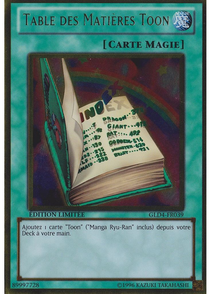 Table des Matières Toon