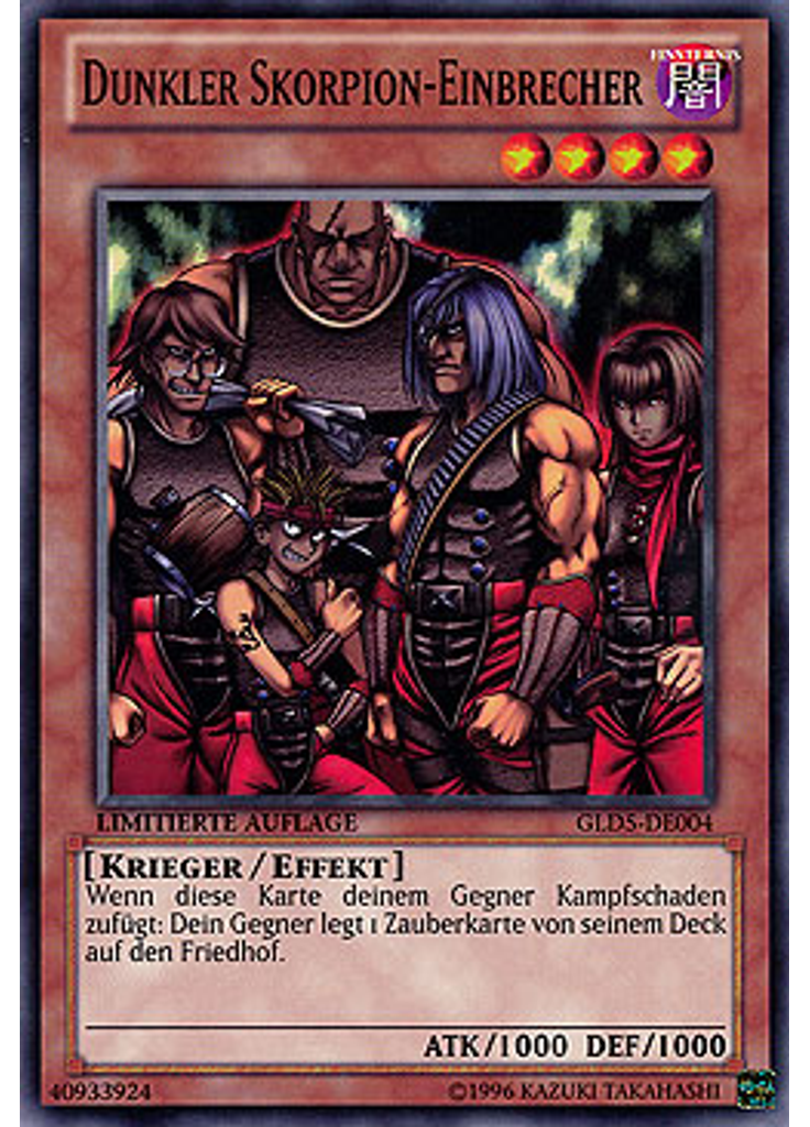 Dunkler Skorpion-Einbrecher
