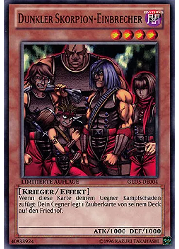 Dunkler Skorpion-Einbrecher
