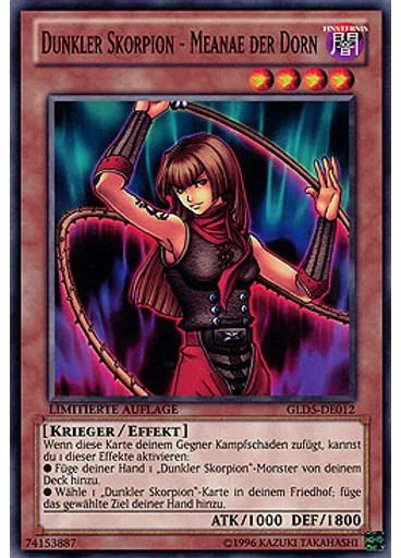 Dunkler Skorpion - Meanae der Dorn