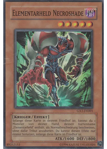 Elementar-HELD Necroshade — Yu-Gi-Oh! GX Duel Academy Pakete