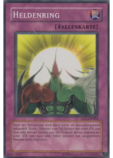Heldenring — Yu-Gi-Oh! GX Duel Academy Pakete