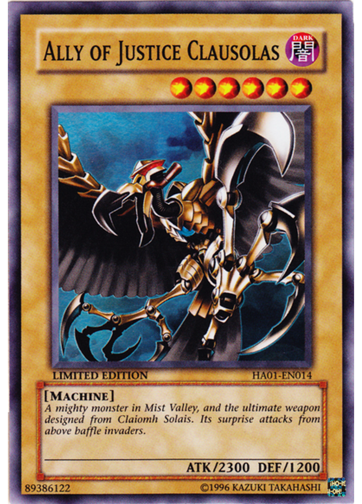 Ally of Justice Clausolas (Super Rare Limited)