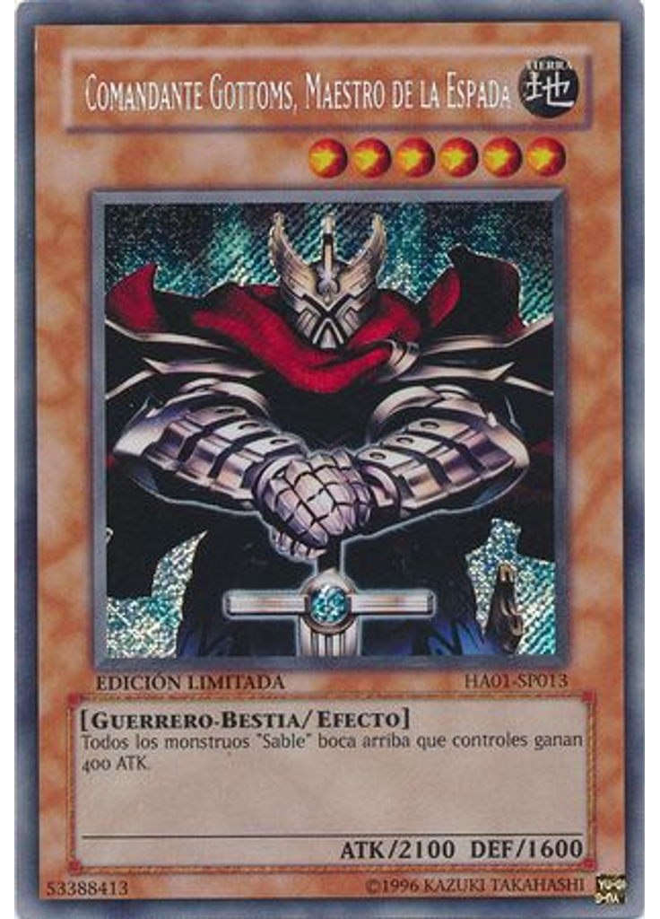 Comandante Gottoms, Maestro de la Espada