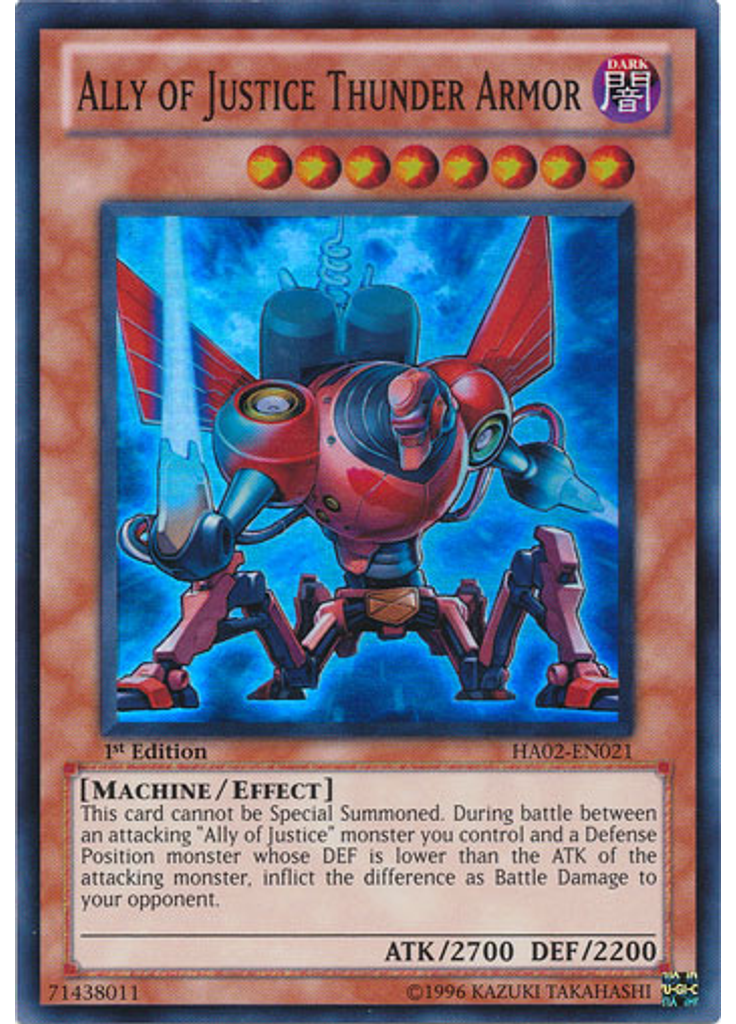 Ally of Justice Thunder Armor