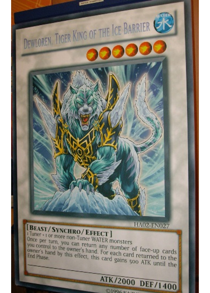 Dewloren, Tiger King of the Ice Barrier (Secret Rare Unlimited Gc)