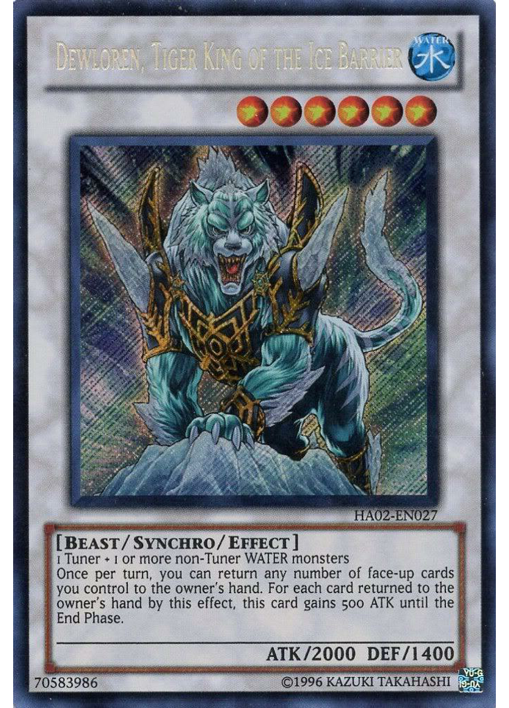 Dewloren, Tiger King of the Ice Barrier (Secret Rare Unlimited)