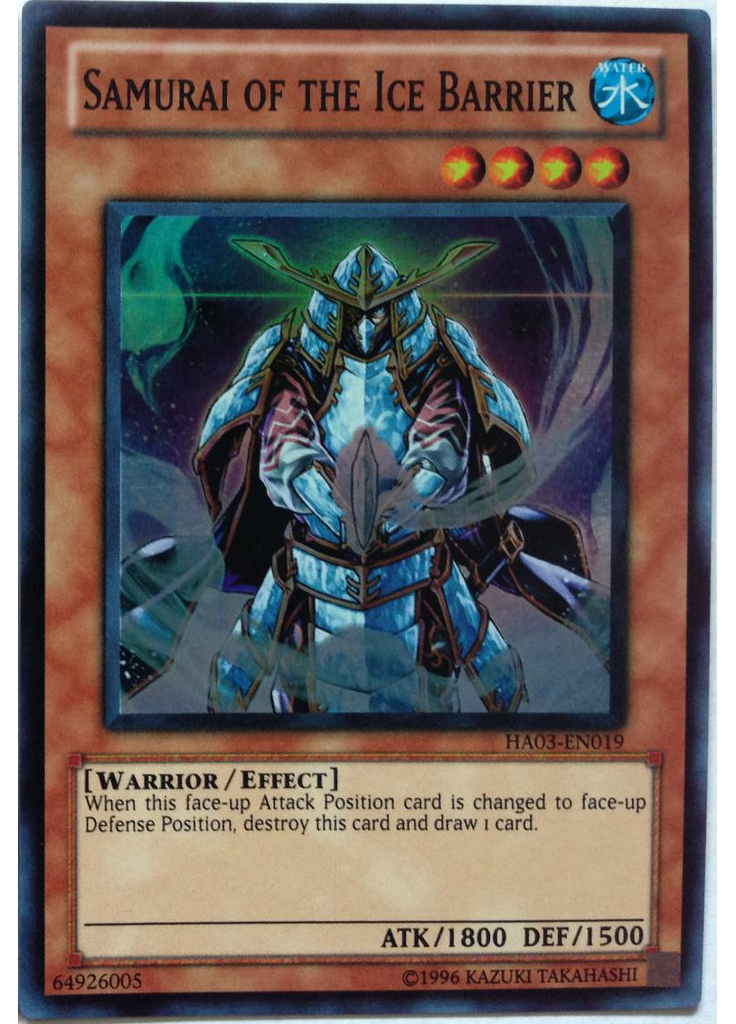Samurai of the Ice Barrier (Super Rare Unlimited)