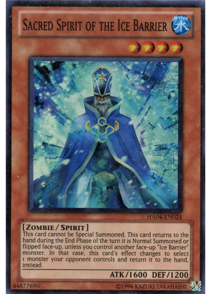Sacred Spirit of the Ice Barrier (Super Rare Unlimited)