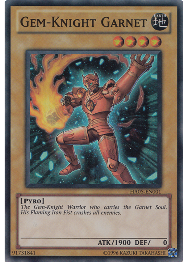 Gem-Knight Garnet (Super Rare Unlimited)
