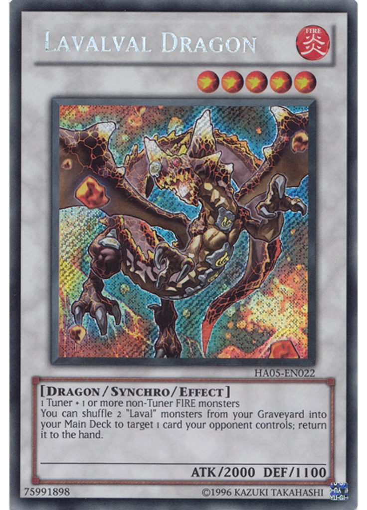 Lavalval Dragon (Secret Rare Unlimited)