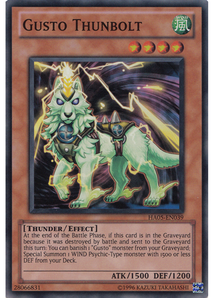 Gusto Thunbolt (Super Rare Unlimited)