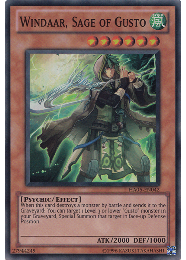Windaar, Sage of Gusto (Super Rare Unlimited)