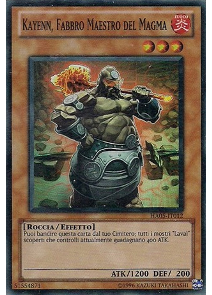 Kayenn, Fabbro Maestro del Magma (Super Rare Unlimited)