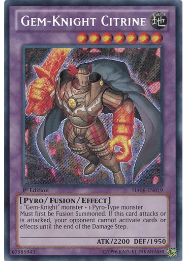 Gem-Knight Citrine