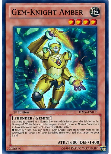 Gem-Knight Amber