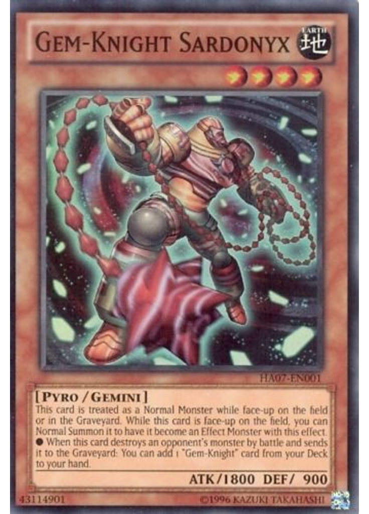 Gem-Knight Sardonyx (Super Rare Unlimited)