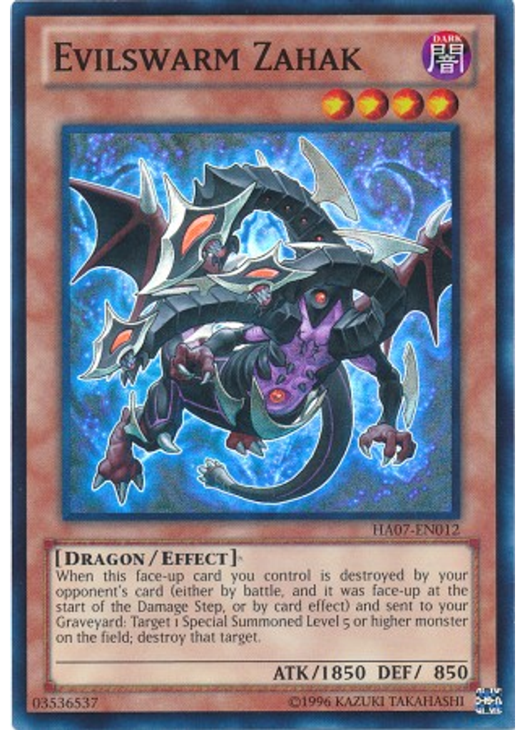 Evilswarm Zahak (Super Rare Unlimited)