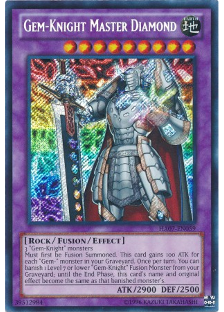 Gem-Knight Master Diamond (Secret Rare Unlimited)