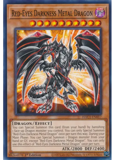 Red-Eyes Darkness Metal Dragon