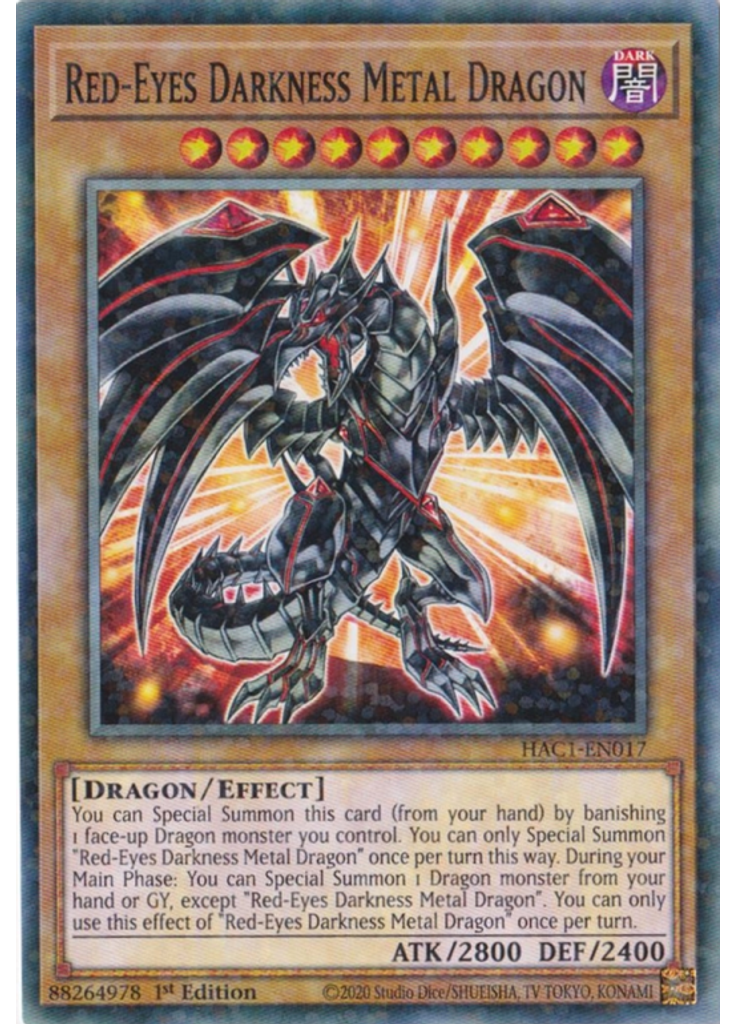 Red-Eyes Darkness Metal Dragon (Duel Terminal Normal Parallel Rare 1st Edition)