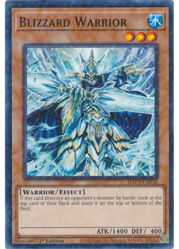 Blizzard Warrior (Duel Terminal Normal Parallel Rare 1st Edition)