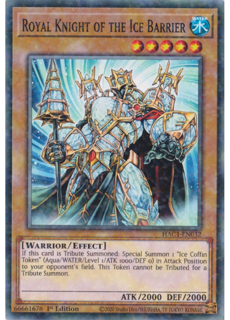 Royal Knight of the Ice Barrier (Duel Terminal Normal Parallel Rare 1st Edition)